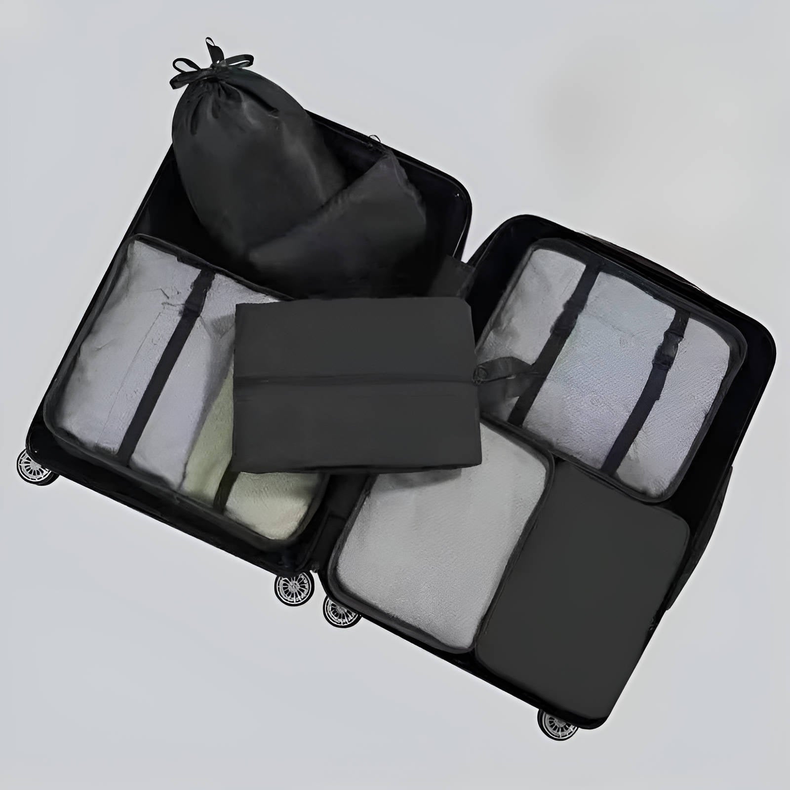 7-Piece Cotton Packing Cube Set for Travel - detail