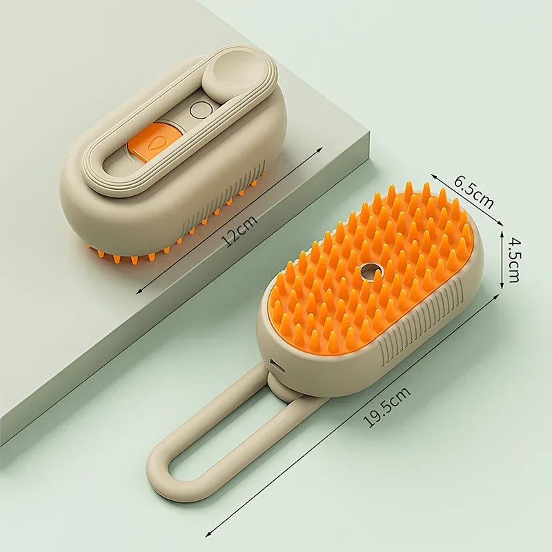 3-in-1 Pet Steam Grooming Brush - Steam, Brush & Massage Tool for Dogs and Cats - detail
