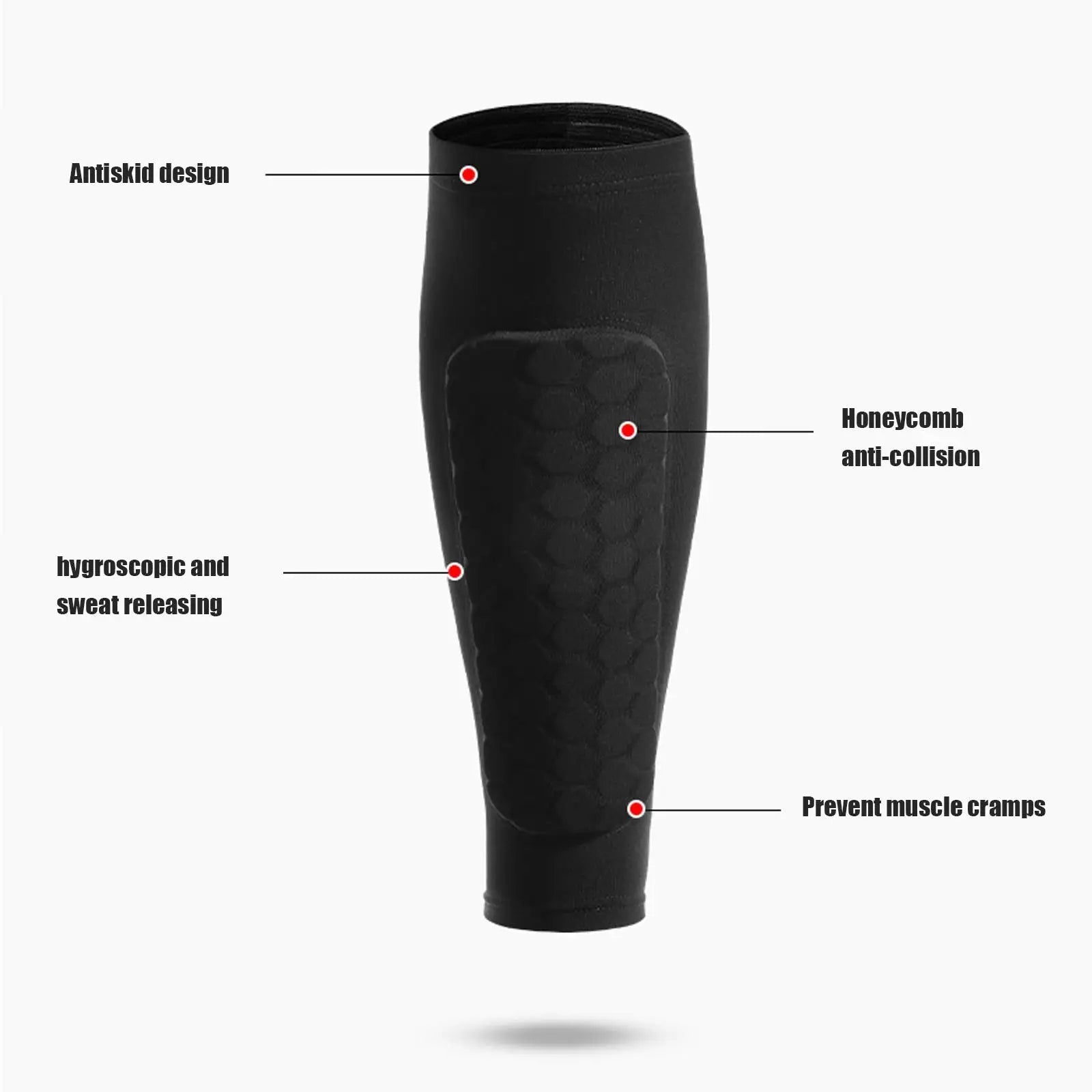 Honeycomb Soccer Shin Guards (1 Pair) - alternate angle