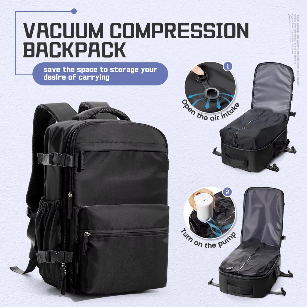 Puchica 15.6" Vacuum Compression Travel Backpack