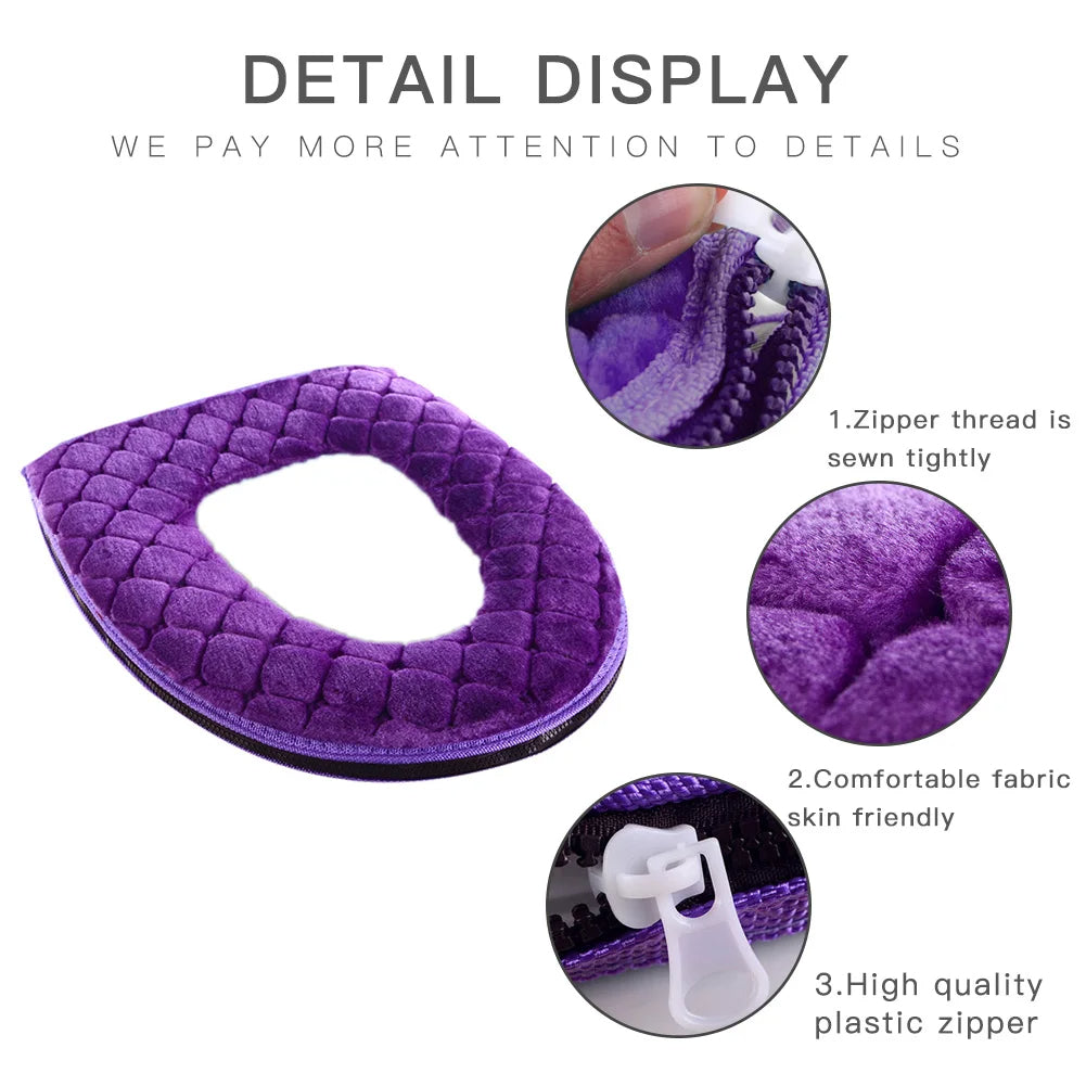 Bathroom Toilet Seat Cover (37x44cm) - alternate angle