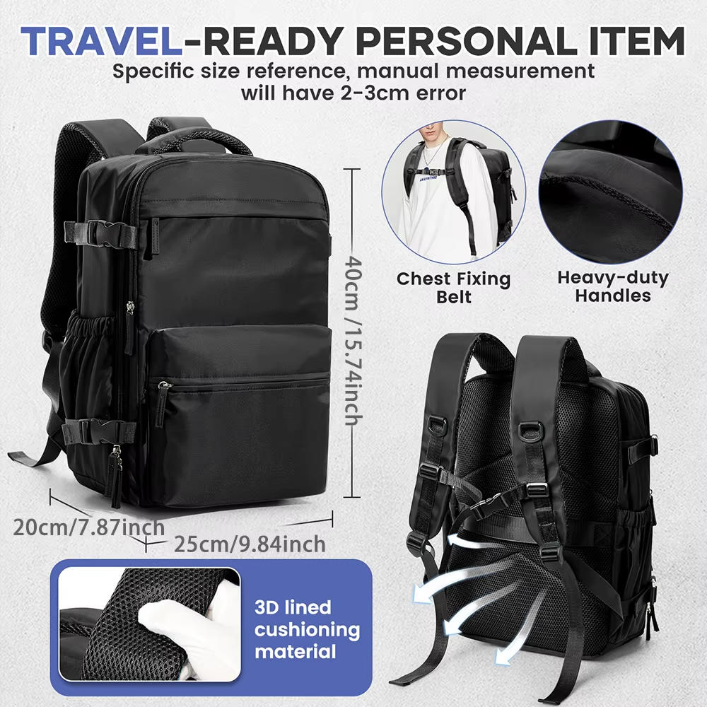 Puchica 15.6" Vacuum Compression Travel Backpack
