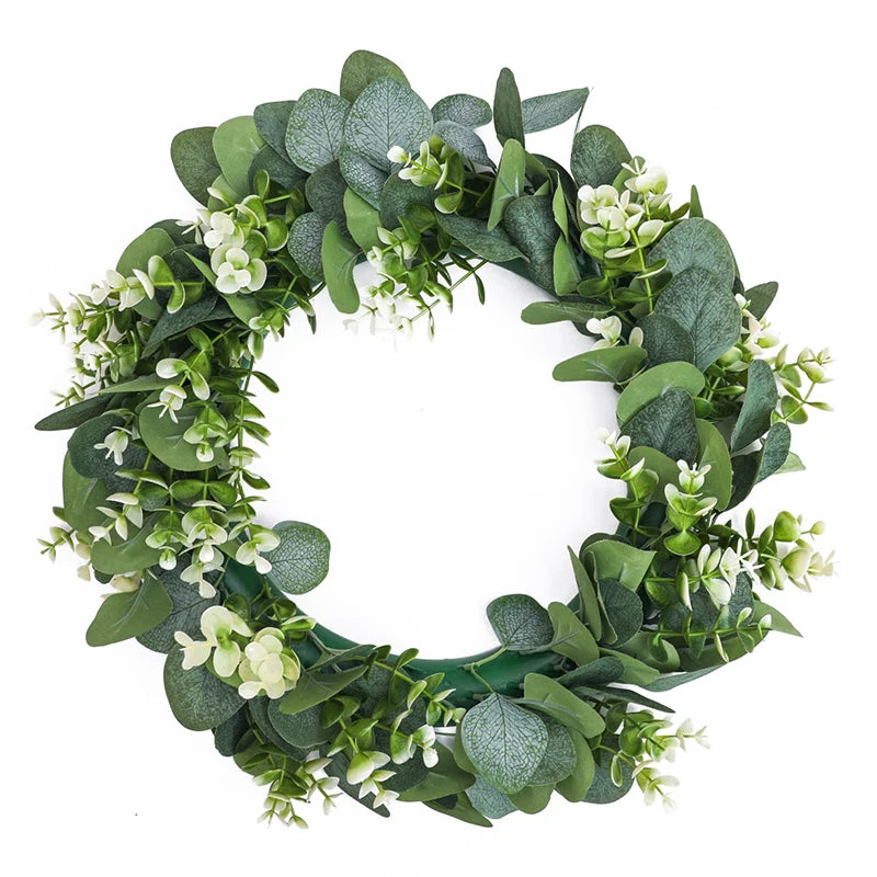 Elegant Eucalyptus Wreath - detail