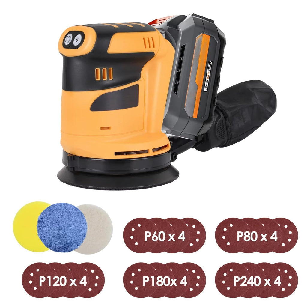 Brushless Orbital Electric Sander - in use