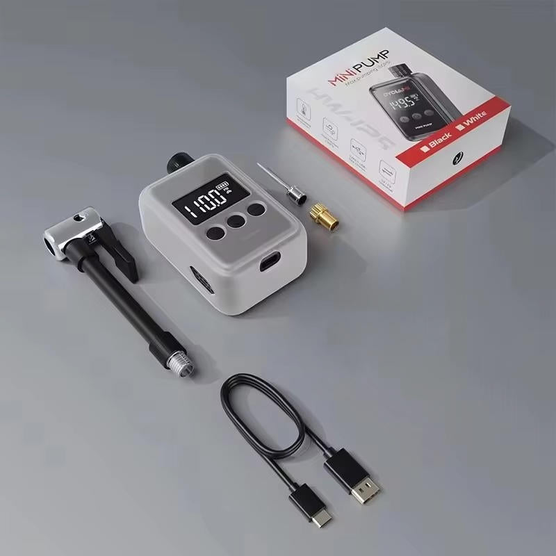 Electric Mini Bike Pump - alternate angle