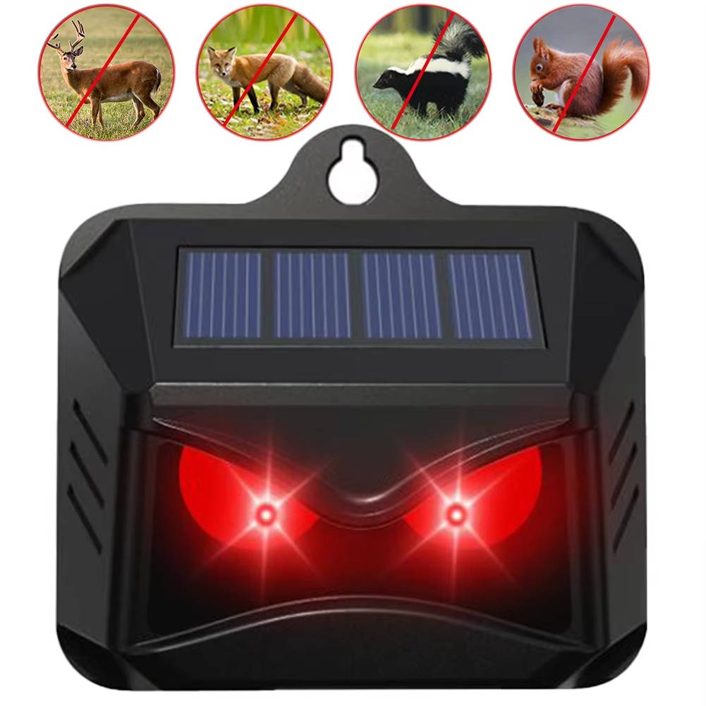 2pcs Solar Powered Ultrasonic Animal Repellent - detail