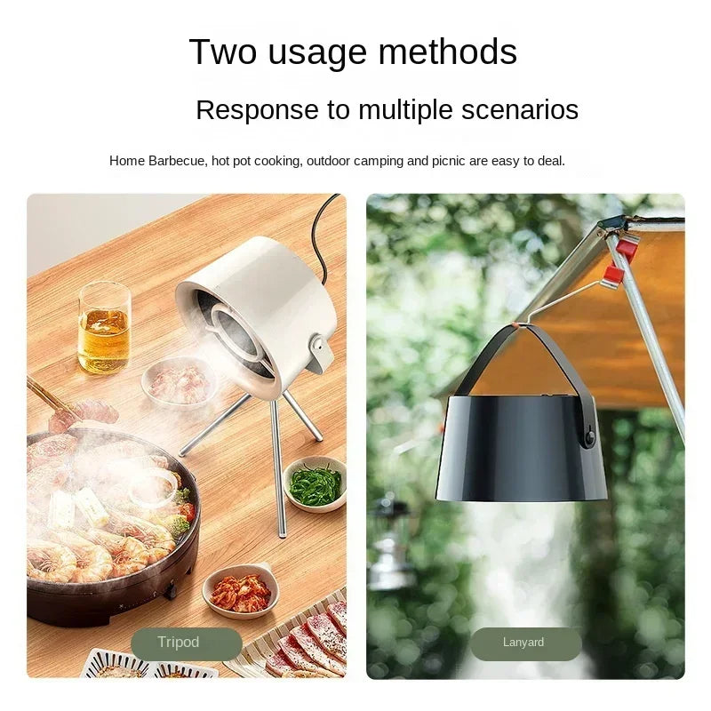 Desktop Range Hood - Portable Exhaust Fan - in use