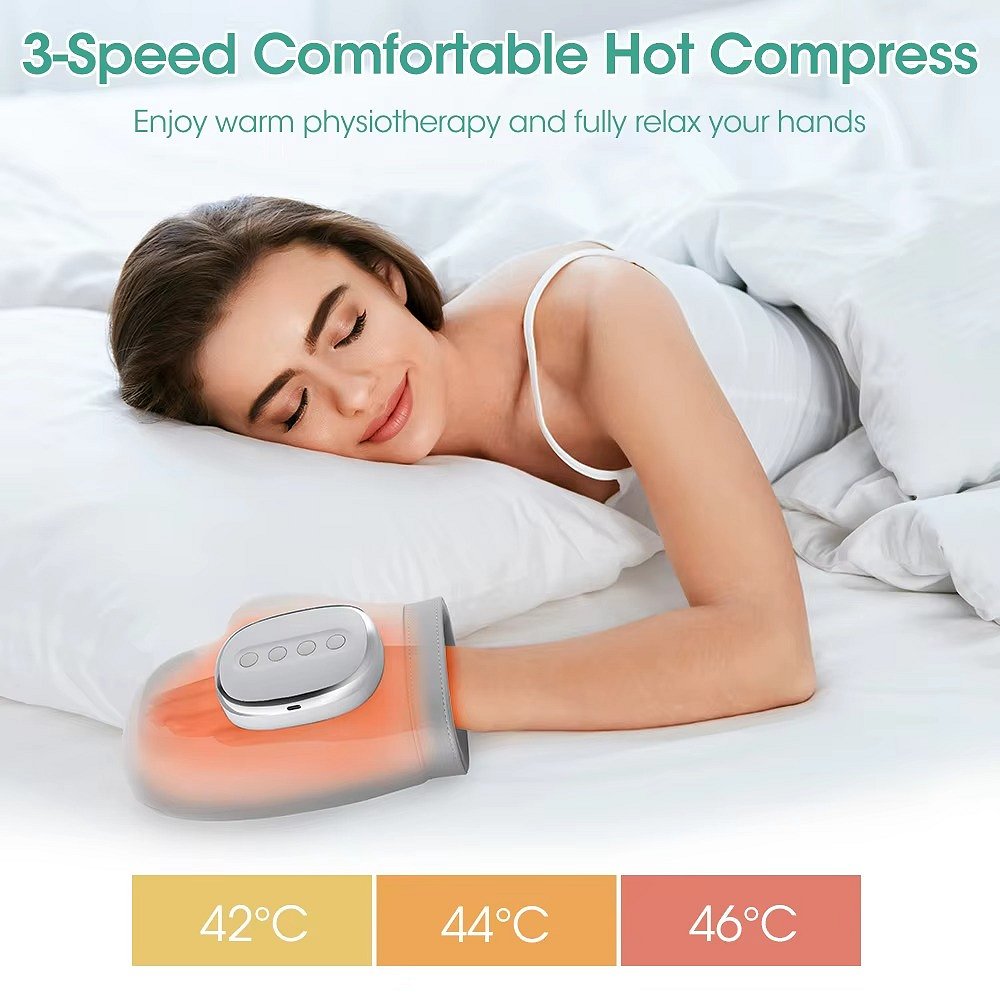 Electric Hand Massager - in use