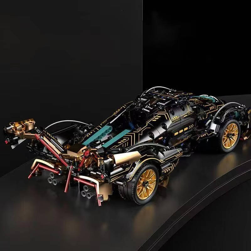 Puchica V12 Supercar Building Block Set (1,690 Pieces) - in use