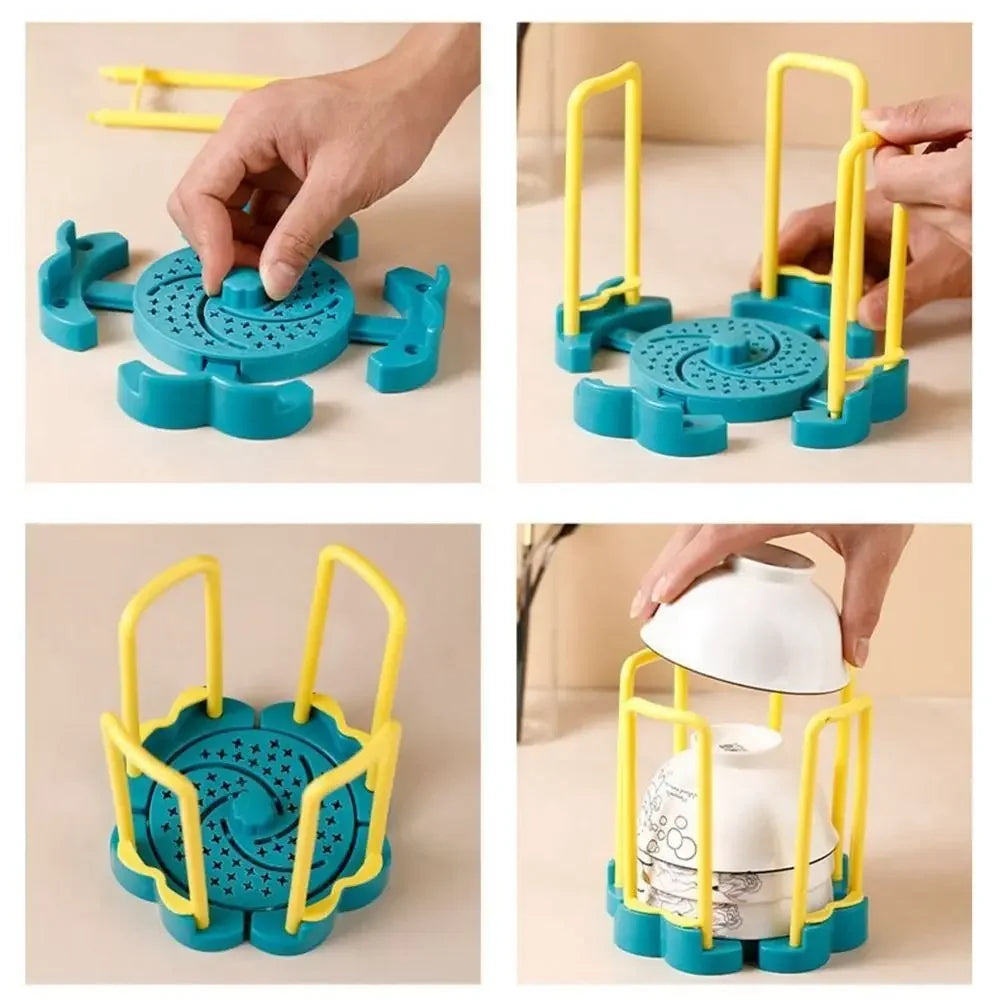 Adjustable Bowl Drain Rack - alternate angle