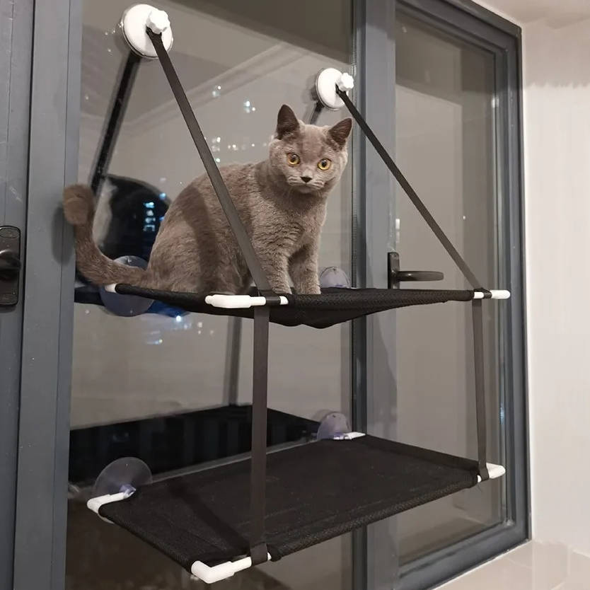 Cat Window Perch Hammock - alternate angle