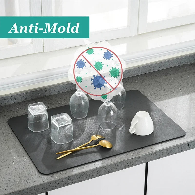 Absorbent Dish Drying Mat (30x40cm) - alternate angle