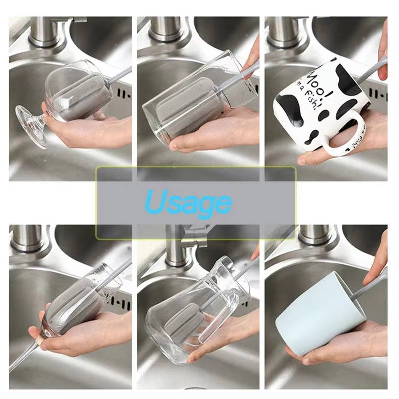 Bottle Cleaning Brush - in use