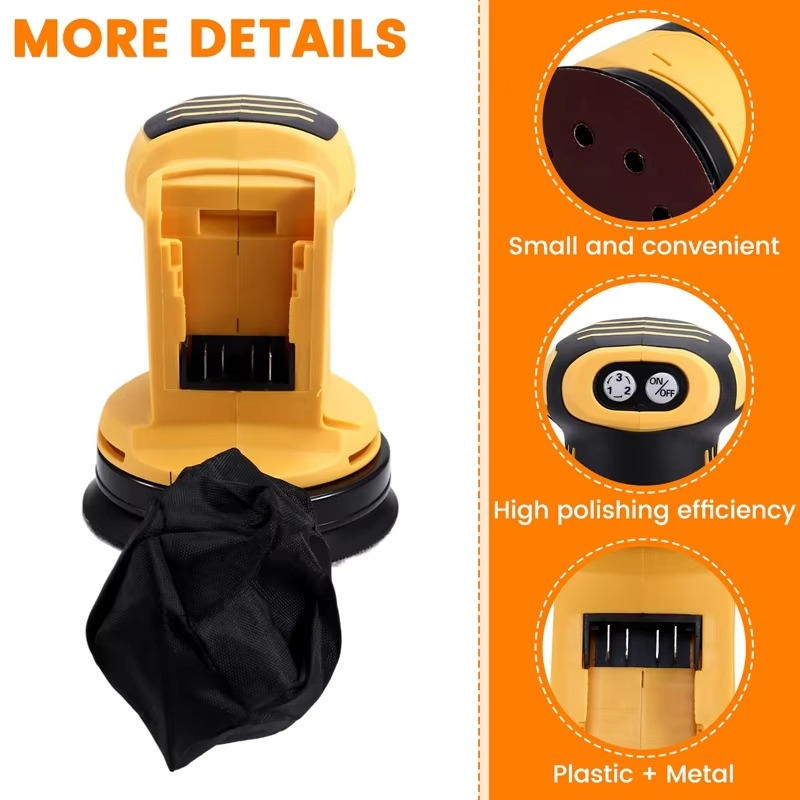 Brushless Orbital Electric Sander - alternate angle