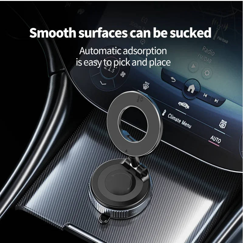 360 degrees Adjustable Magnetic Phone Holder for Car - in use