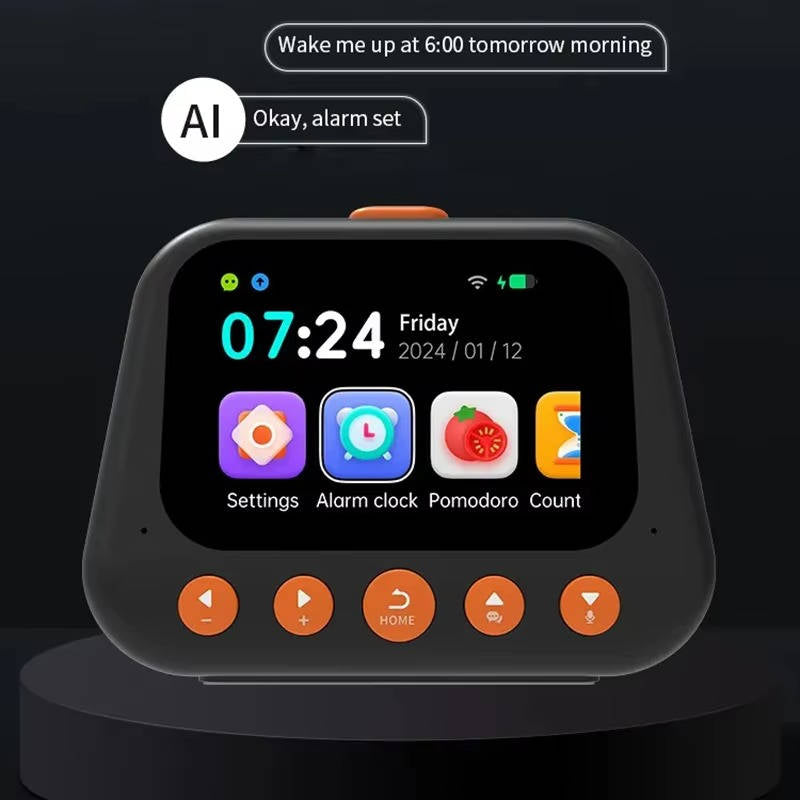 AI Smart Alarm Clock - in use