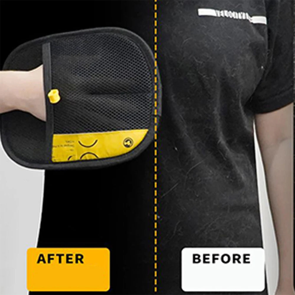 Double-sided Grooming Gloves Pet Hair Remover - in use