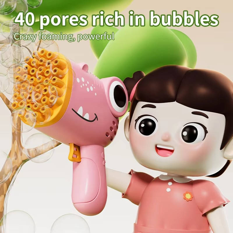 Bubble Gun Toy - in use