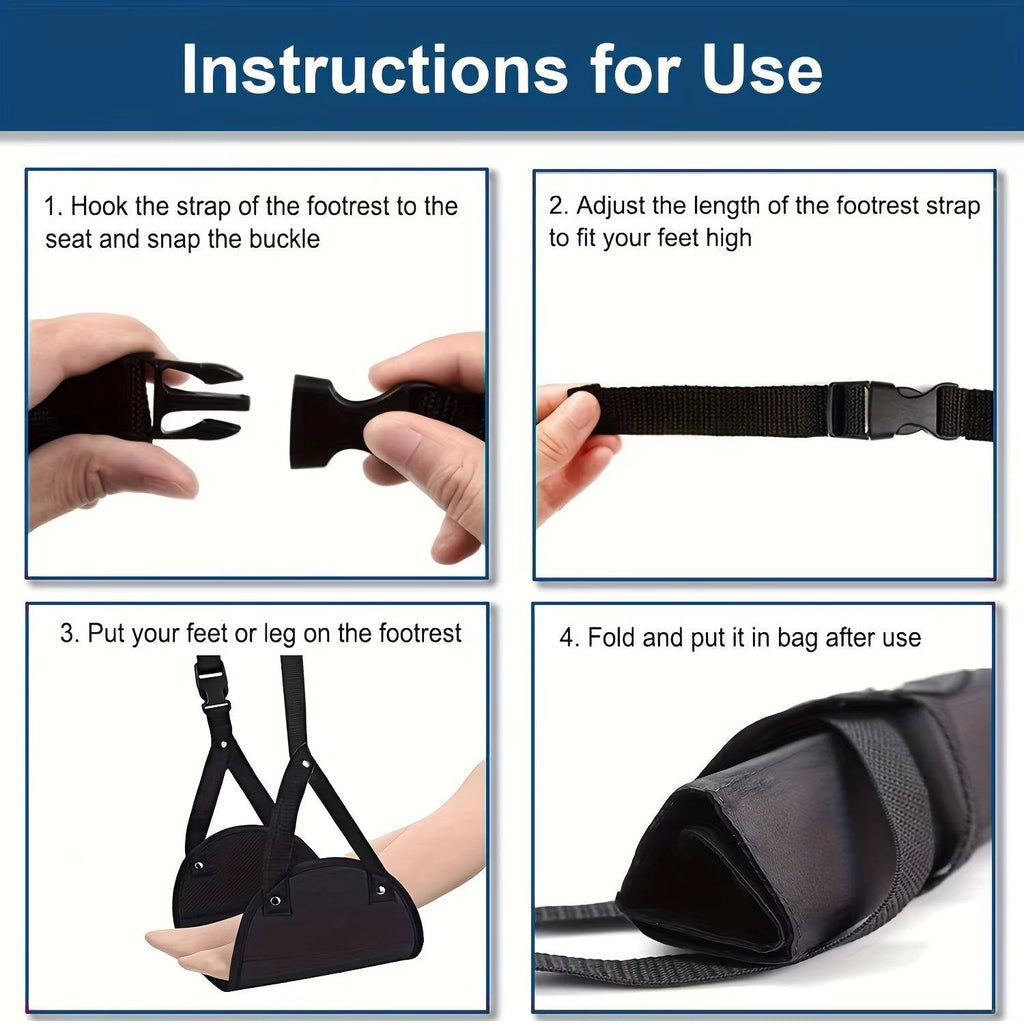 2-Pack Portable Travel Foot Hammocks - detail
