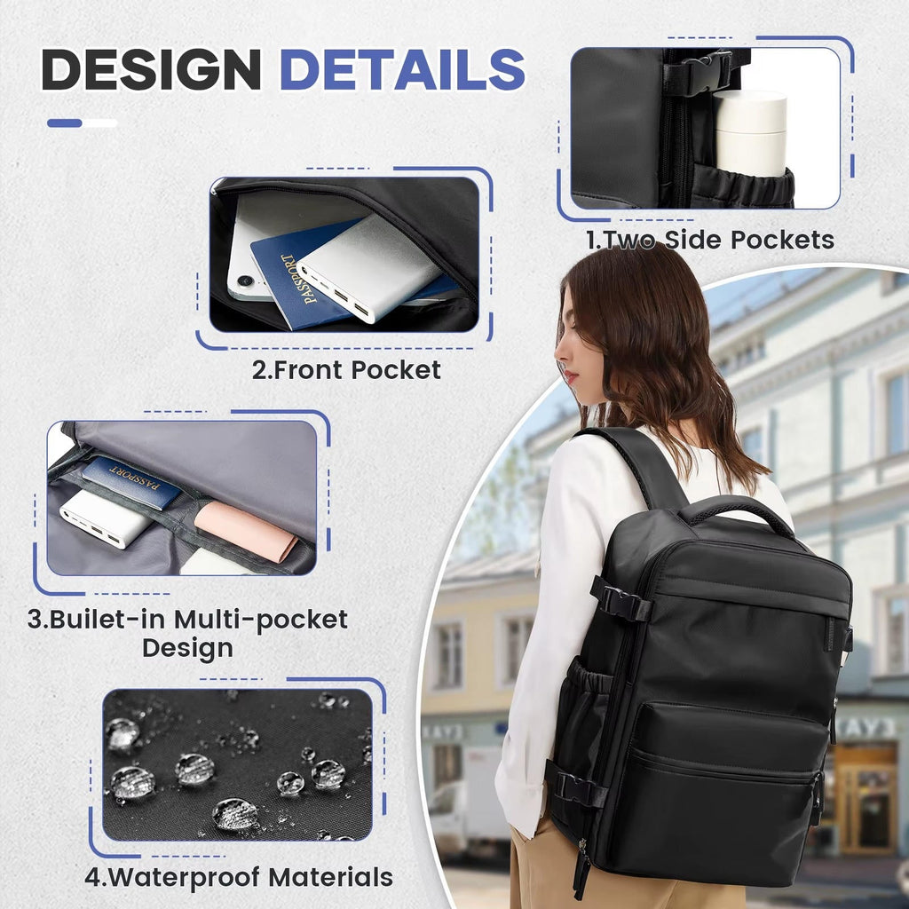 Puchica 15.6" Vacuum Compression Travel Backpack