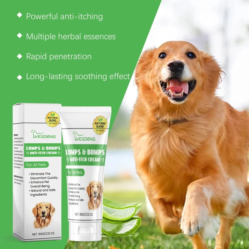 60g Anti-Itch Cream for Dogs and Cats - in use