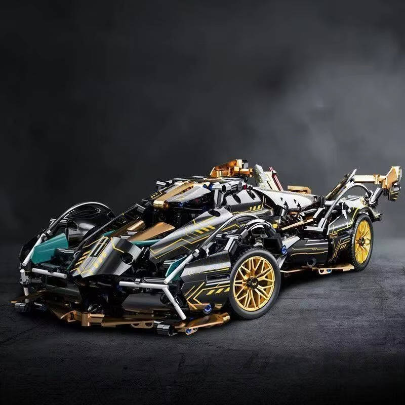 Puchica V12 Supercar Building Block Set (1,690 Pieces) - detail