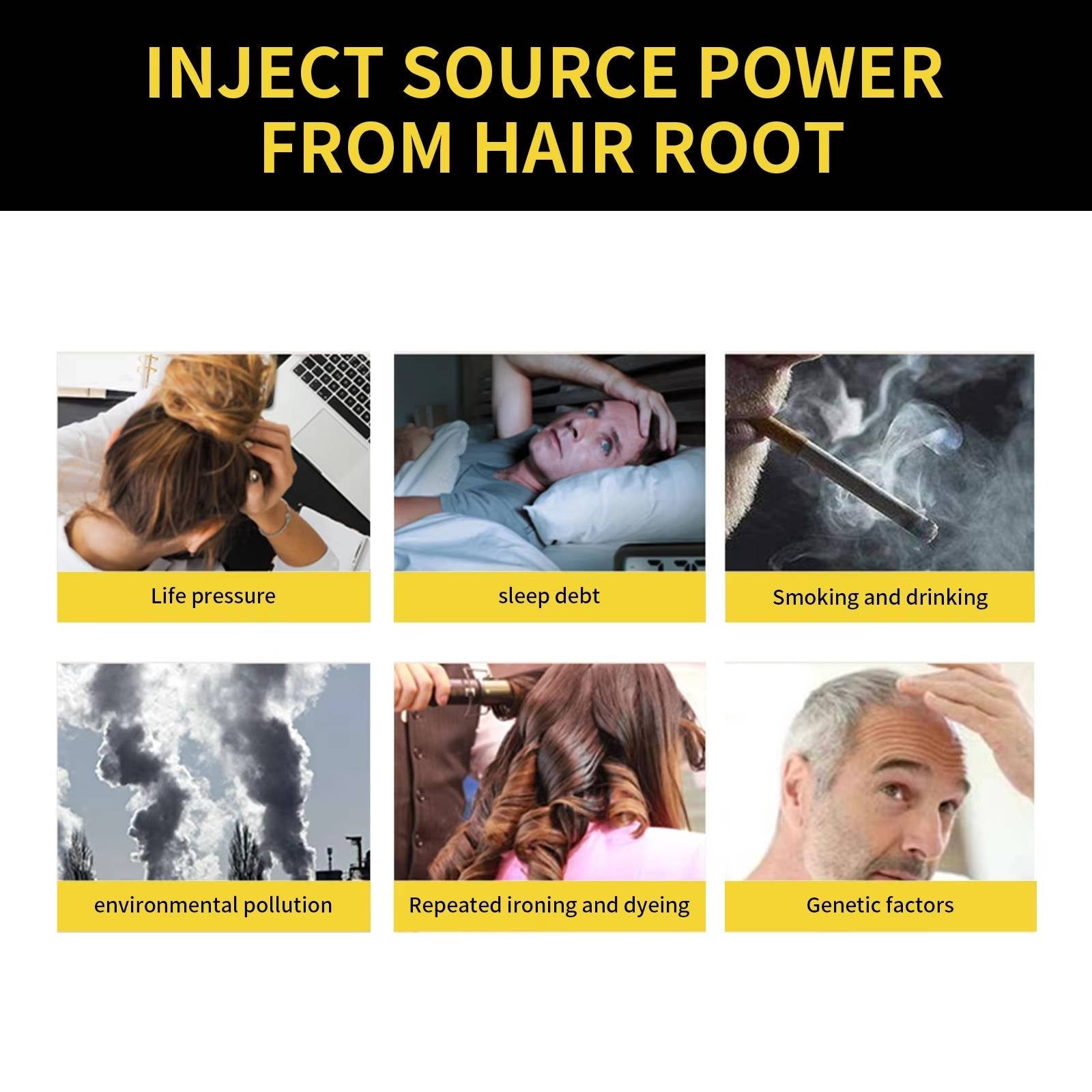 Black Hair Shampoo Dye - detail
