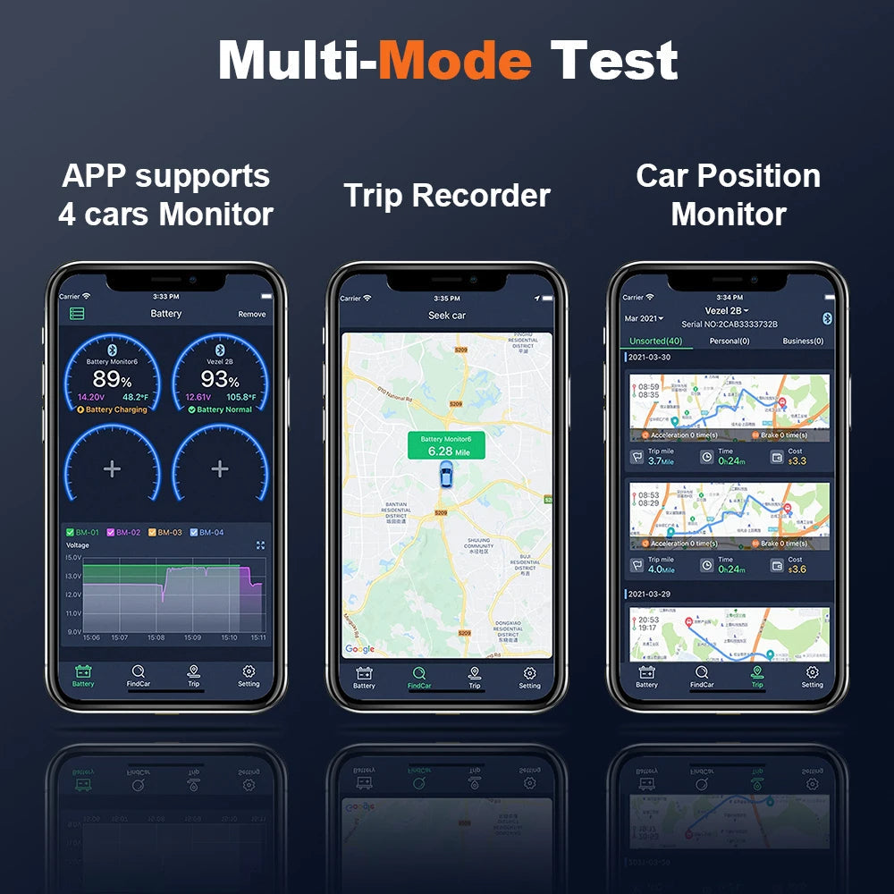 Car Battery Tester with Bluetooth Monitoring - detail