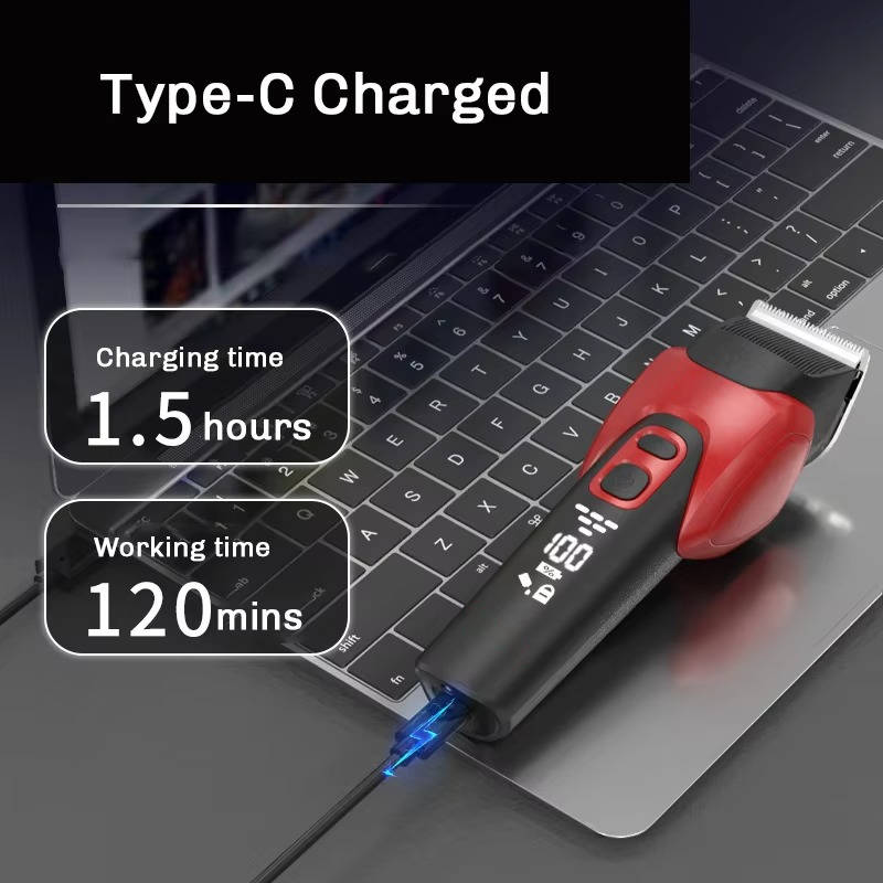 Electric Professional Dog Grooming Hair Clipper - in use