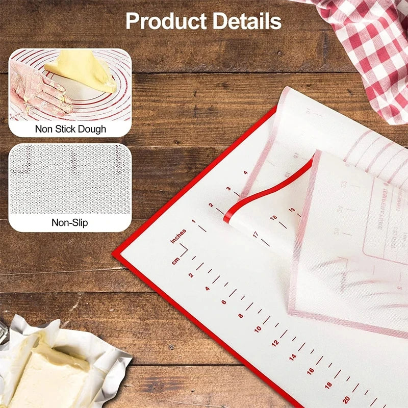 80x60cm Non-Stick Silicone Baking Mat | Food-Grade, - detail
