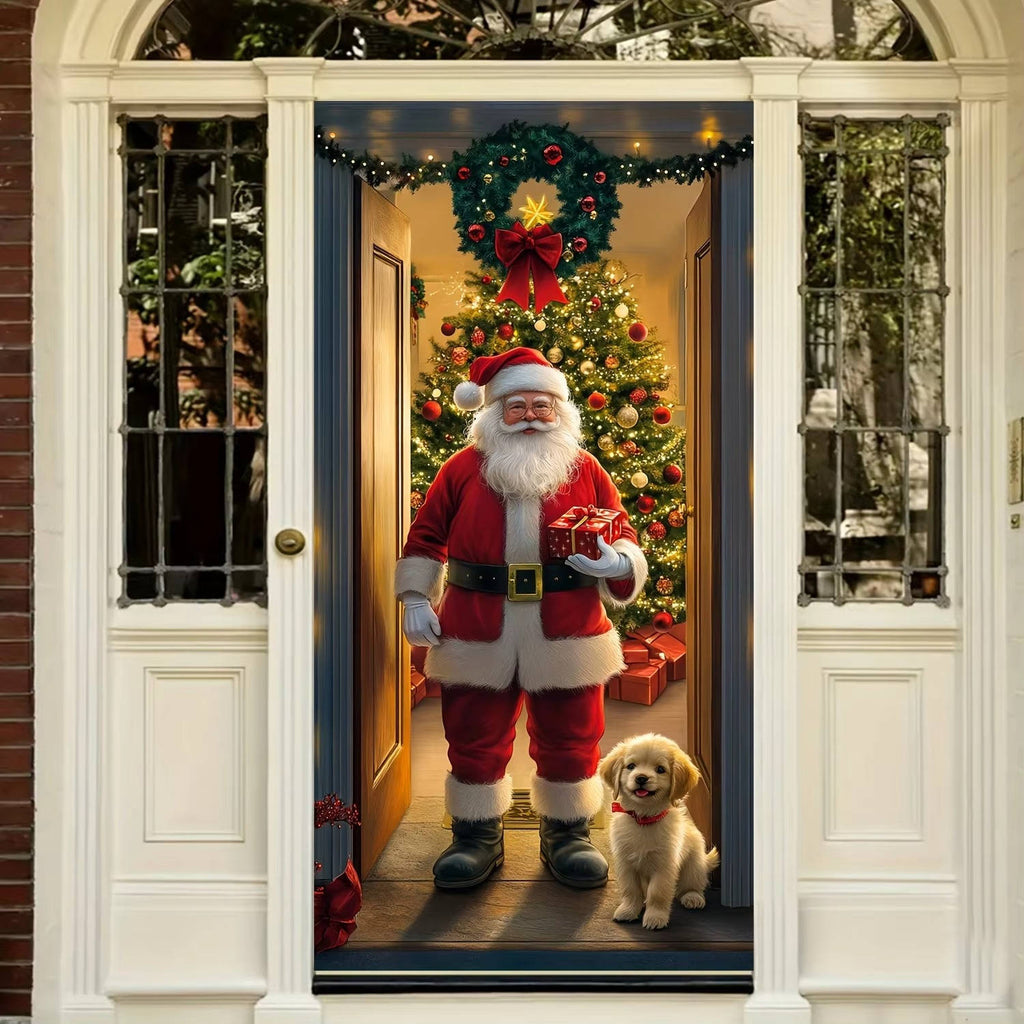 Christmas Front Door Decoration - alternate angle