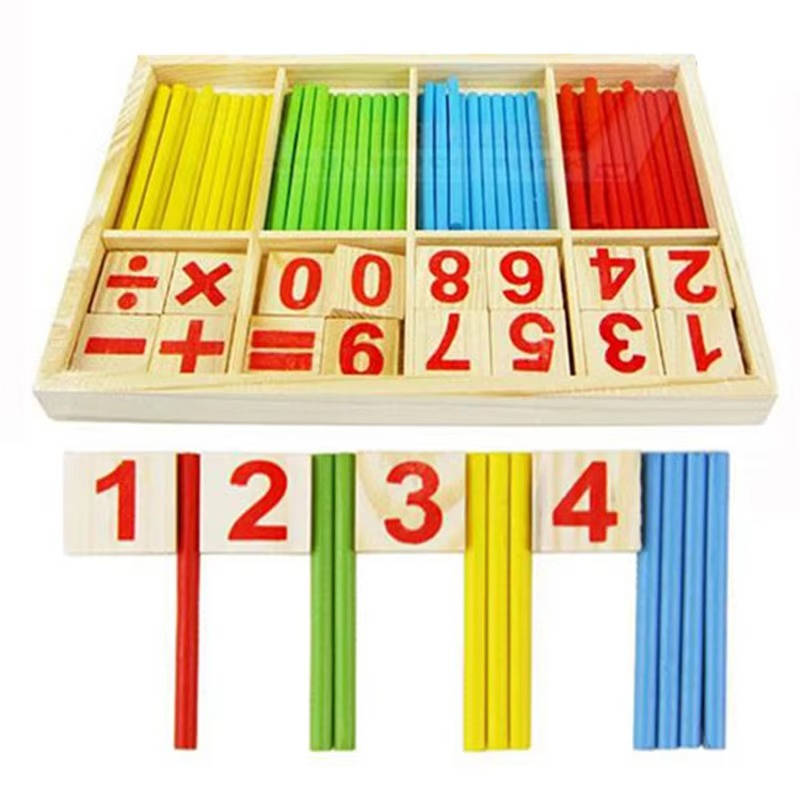 Counting Sticks Educational Toys - in use