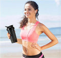 600ml Leak-Proof Protein Shaker Bottle with Stainless Steel Mixing Ball