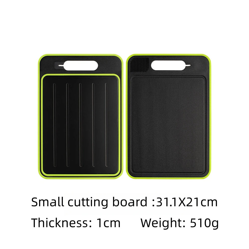 4-in-1 Cutting Board with Thawing Tray and Knife Sharpener - detail