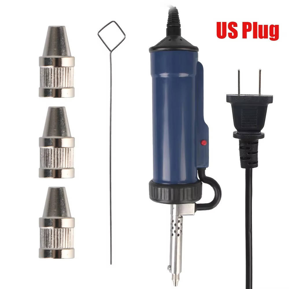 Desoldering Machine Tin Sucker Automatic Electric Solder With 3 Suction Nozzle - detail