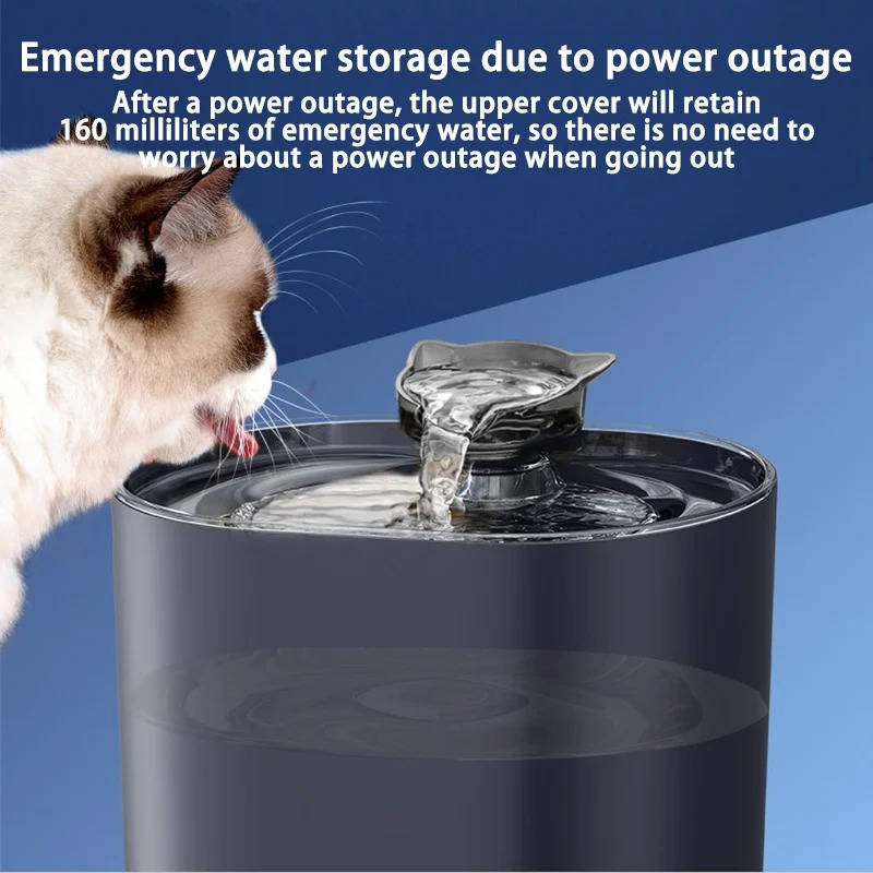 Cat Water Fountain - detail