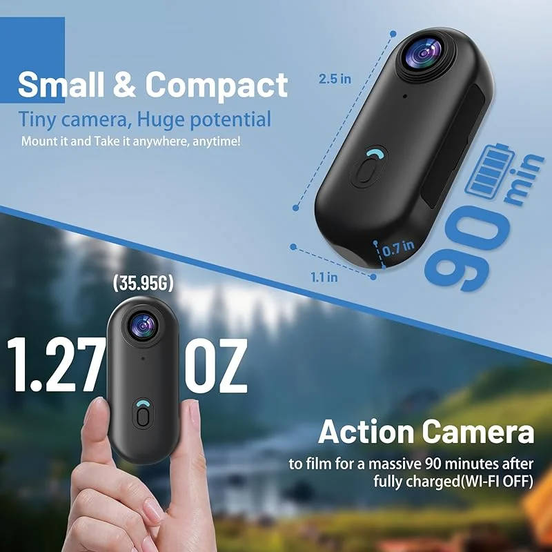 360 Action Camera 4K - Immersive Video for Sports, Travel & Adventure - detail