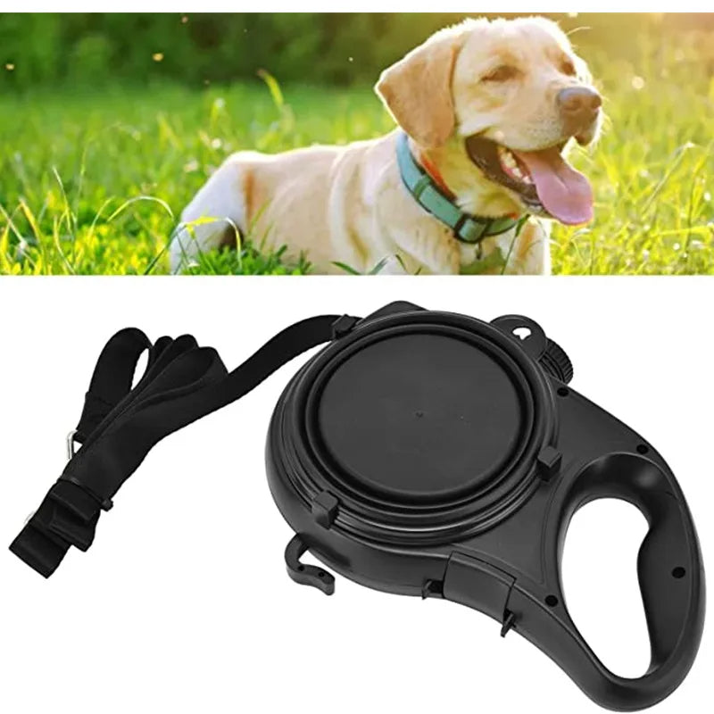 4-in-1 Multifunctional Dog Leash with Water Bottle & Bowl - alternate angle