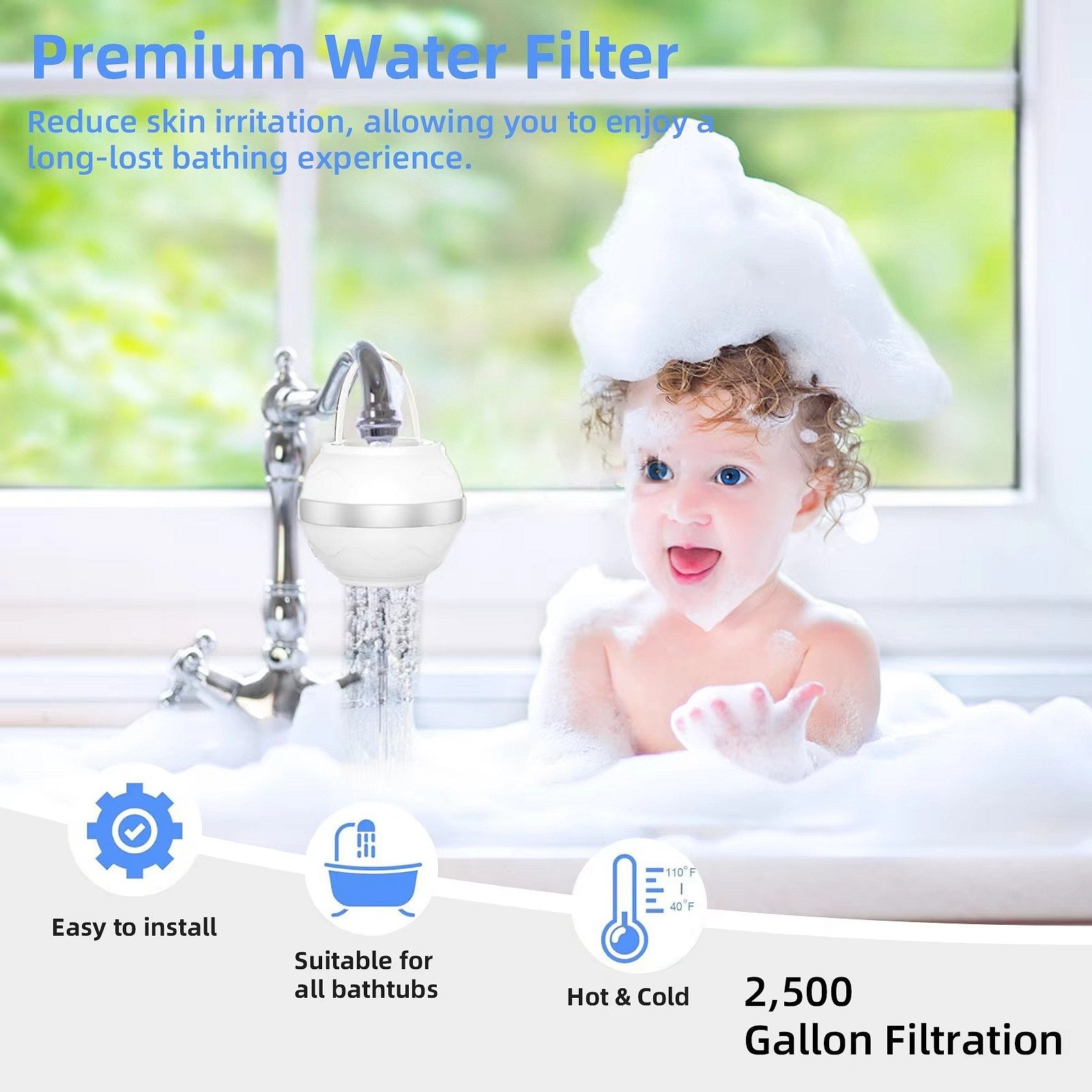 Bath Filter For Tub - alternate angle