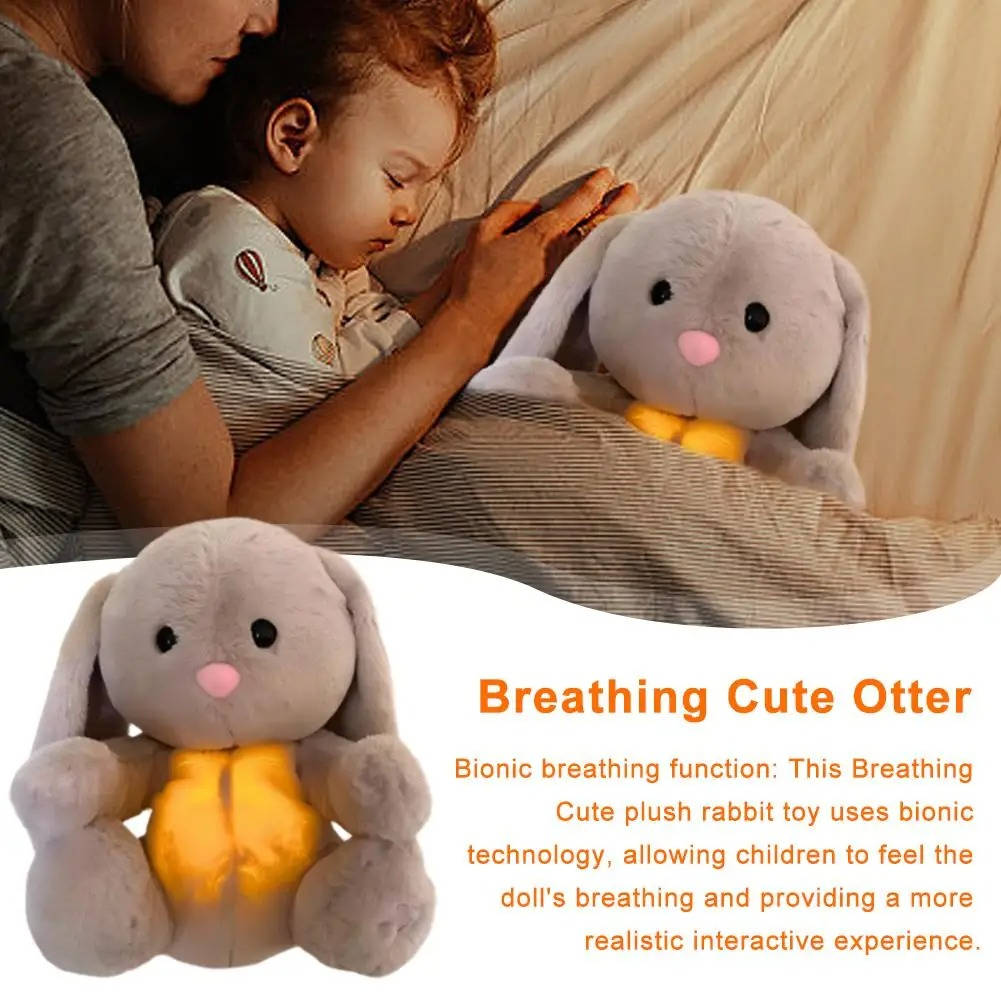Breathing Stuffed Animal Bunny - detail