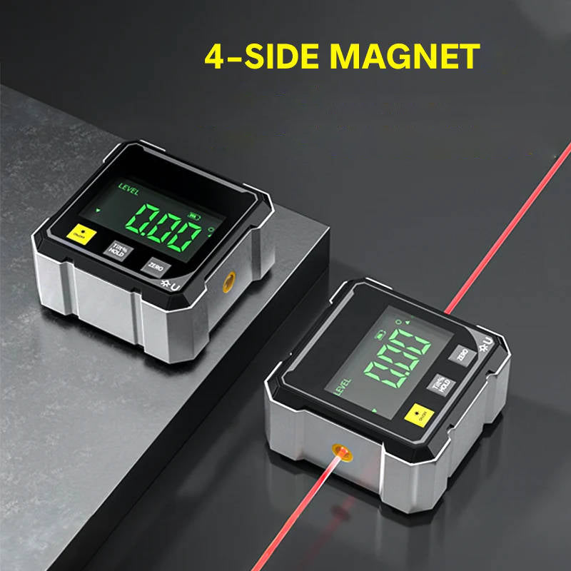 Digital Angle Gauge with Laser - in use