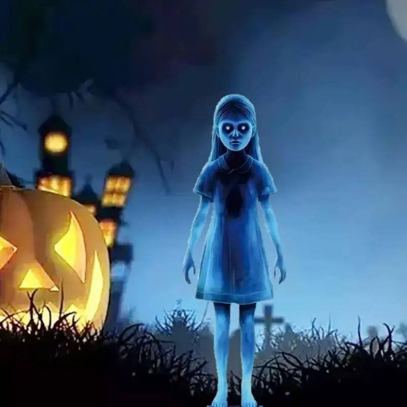 Girl Ghost Courtyard Decoration for Halloween - detail
