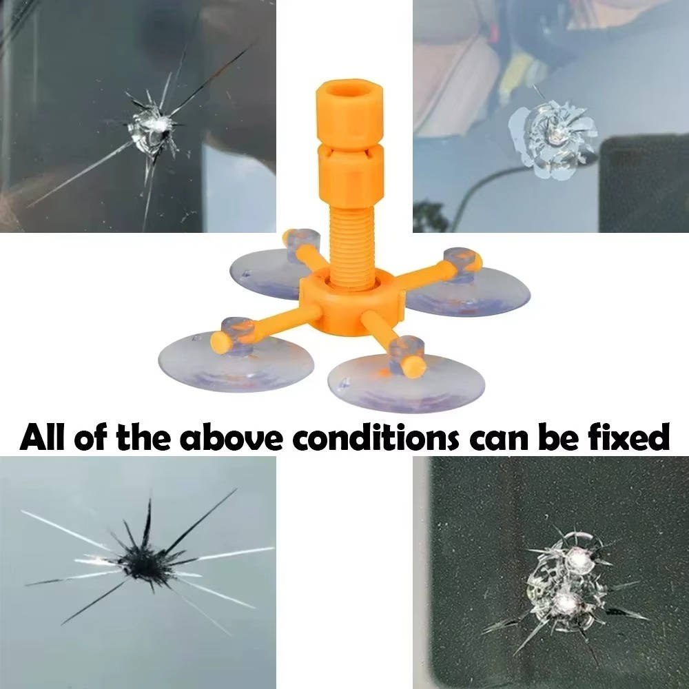 Windshield Glass Repair Kit - in use