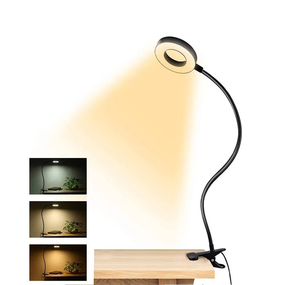 Clamp on Desk Lamp 360 degrees Flexible Eye Friendly - detail