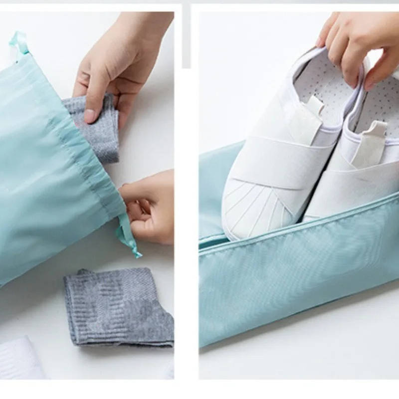7-Piece Cotton Packing Cube Set for Travel