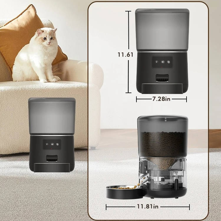Automatic Smart Pet Feeder For Cats Dogs - alternate angle