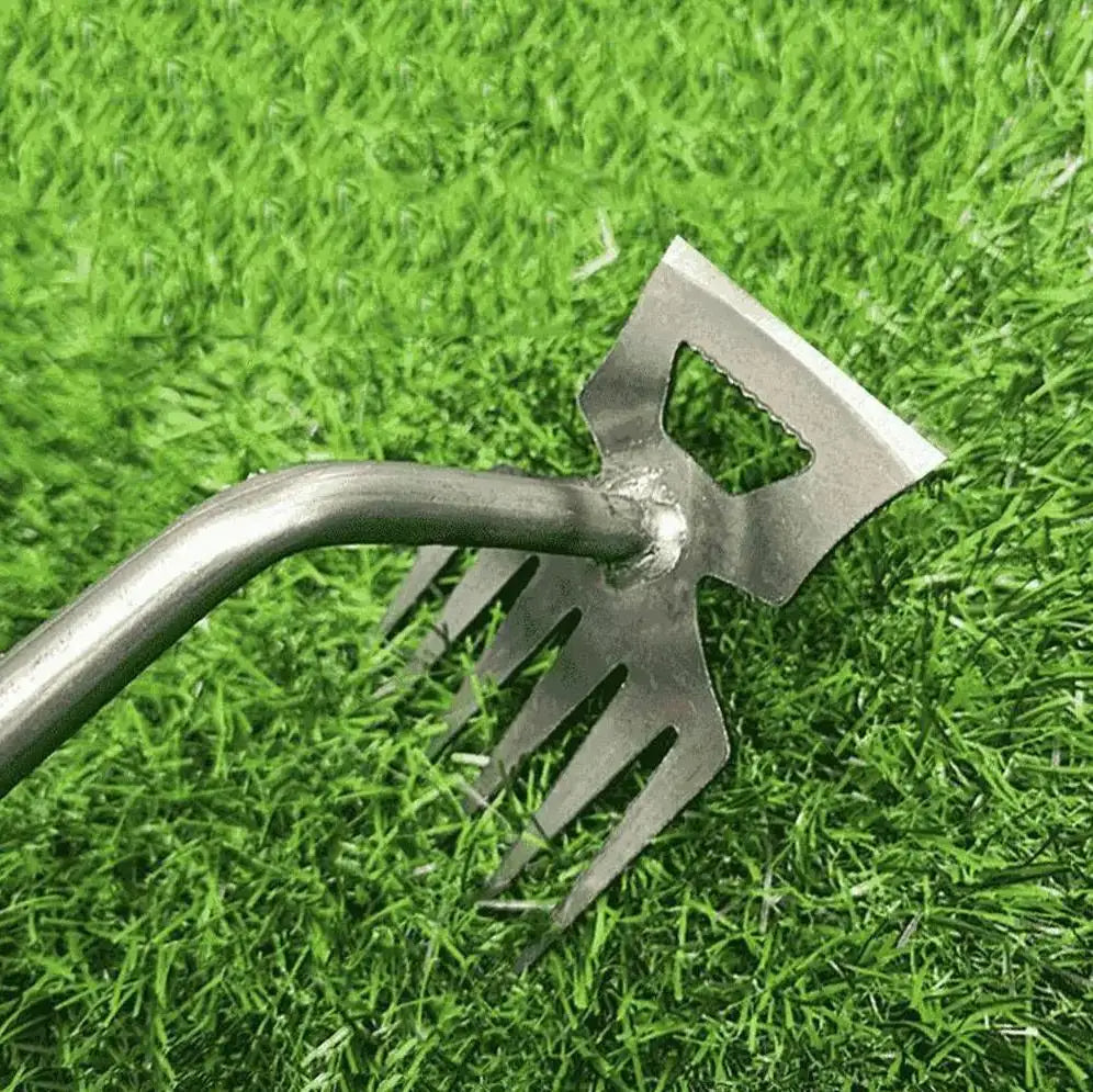 Heavy-Duty Weed Puller Tool for Garden - in use