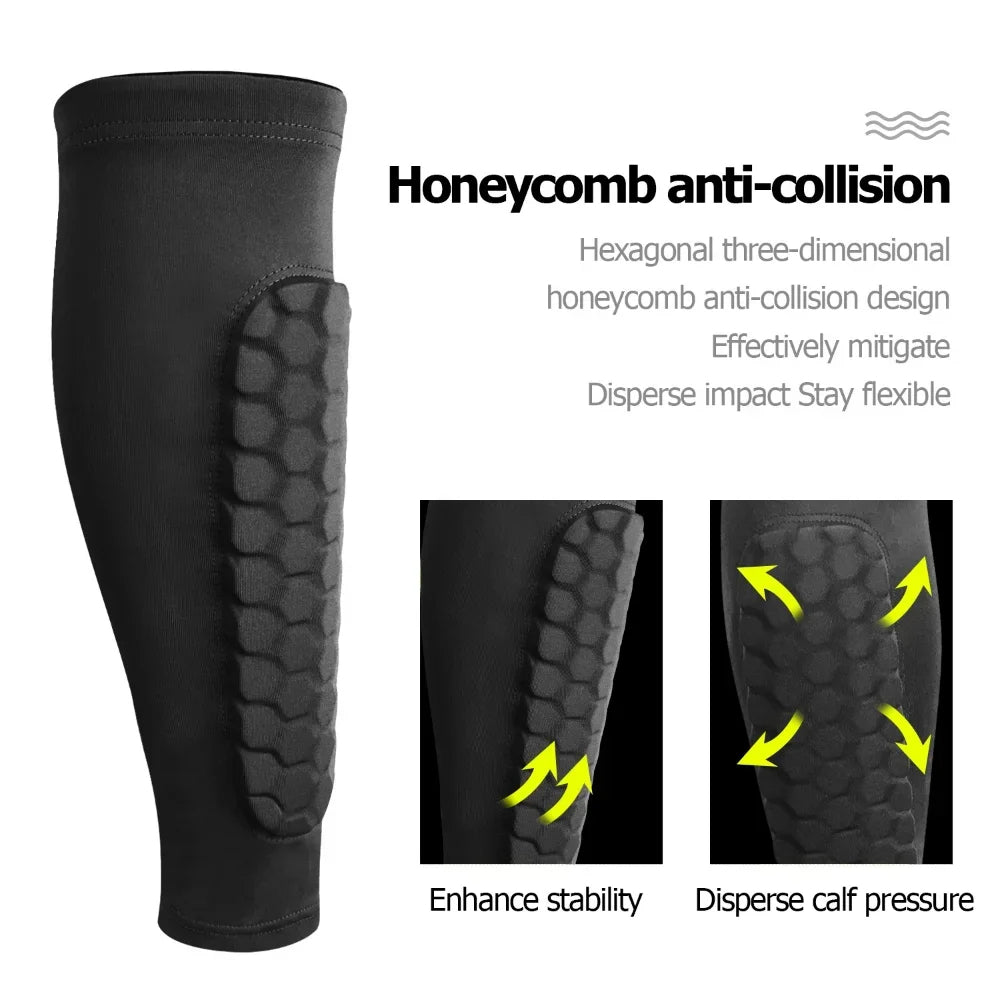 Honeycomb Soccer Shin Guards (1 Pair) - in use