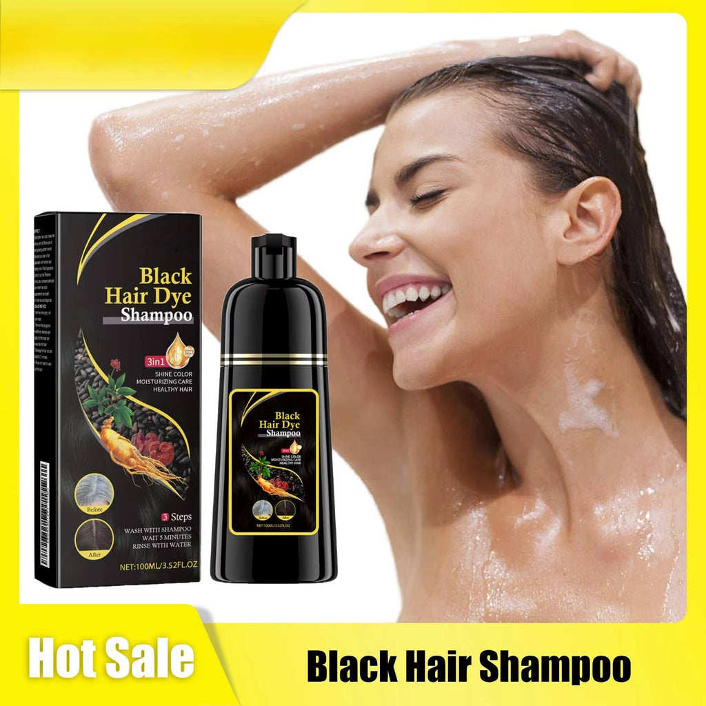 Black Hair Shampoo Dye - detail