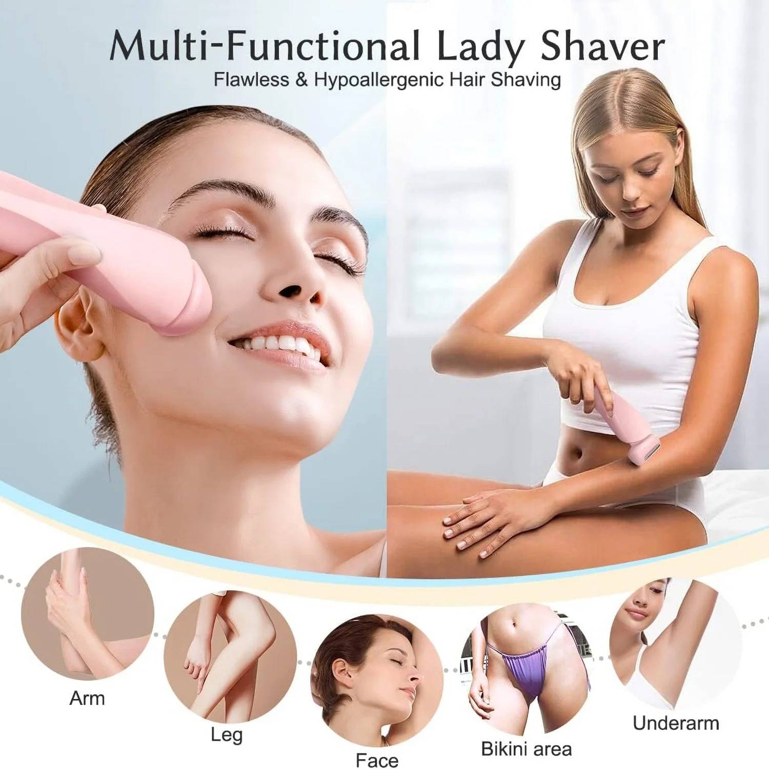 Electric Shaver for Women - alternate angle